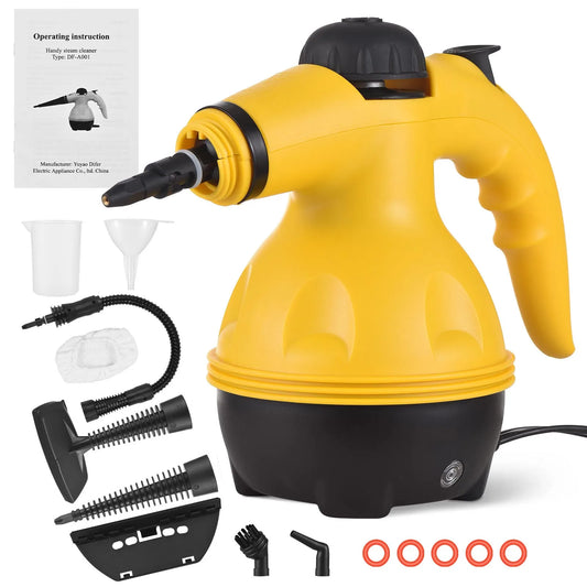 Multi Purpose Pressurized Handheld Steam Cleaner Hard Surface Steam Cleaner for Curtains Car Seats Floor Window Cleaning