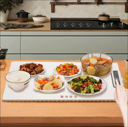 High-Quality Foldable Food Warming Mat Hot Plate with Adjustable Temperature and Safety Features