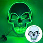 Fashion Horror Halloween Skull Mask LED Light Halloween Cosplay Mask Cosplay Costume LED Cold Light Mask Halloween Party