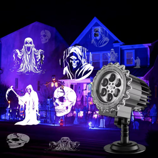Halloween LED Projector Holiday Nightlight Projector Waterproof LED Projection Lamp for Courtyards Patio Yard Balconies Porch