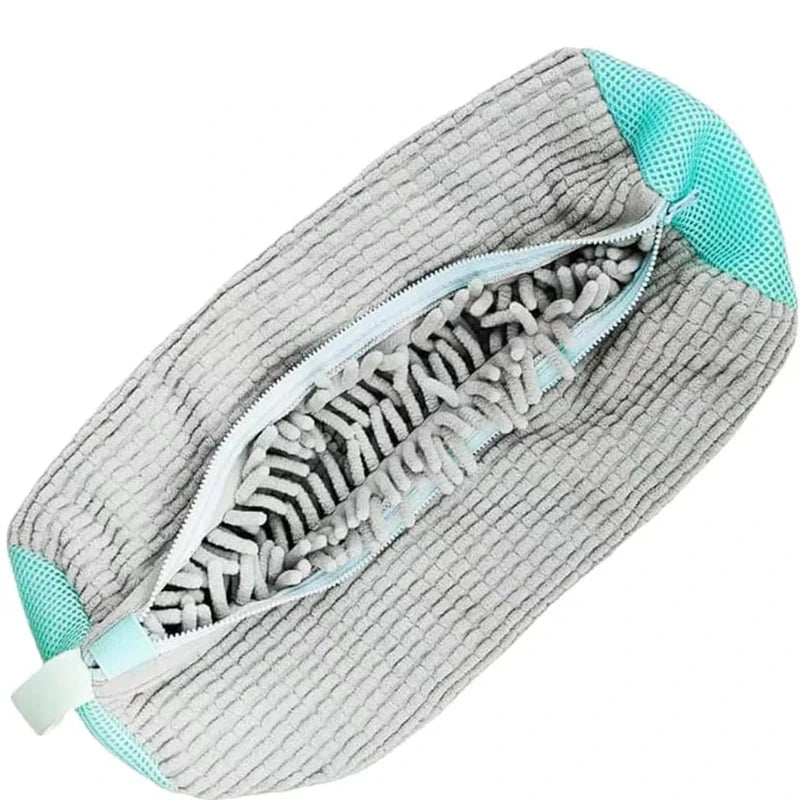 2/3PCS Shoe Washing Machine Bag with Liquid Shoe Brush Set Durable Laundry Shoe Bag and Soft Bristle Clean Brush for All Shoes