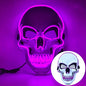 Fashion Horror Halloween Skull Mask LED Light Halloween Cosplay Mask Cosplay Costume LED Cold Light Mask Halloween Party
